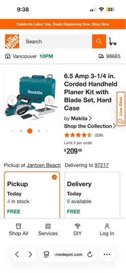Makita door planer