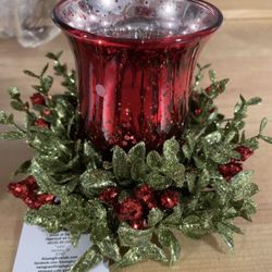 Mistletoe Candle Holder 