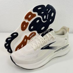 Brooks Adrenaline GTS Shoes Mens Size 10.5 White Running Sneakers 1104541D272