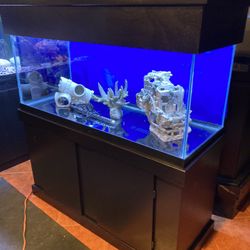 75 Gal Fish Tank With Canopy