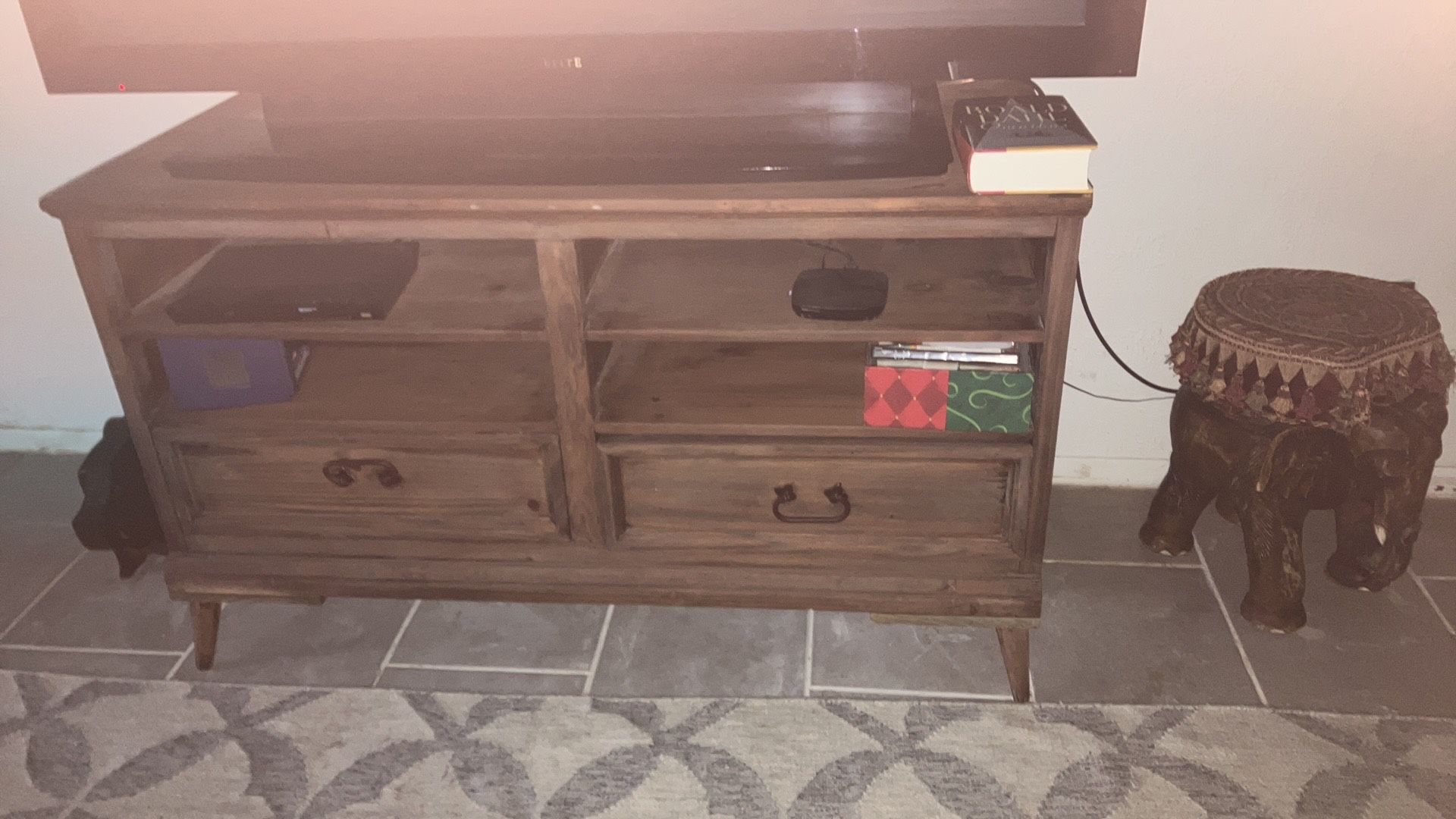 Rustic Tv table console
