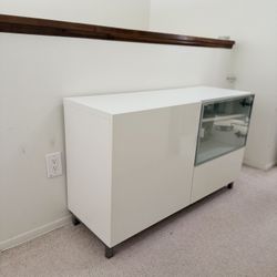 Ikea Glossy Besta with Glass door  and one drawer