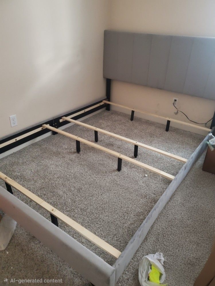 Queen Bed Frame (No Mattress)