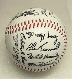 Souvenir 1987 Detroit Tigers Facsimile Team Autographed  Baseball.  Gibson, Trammell...
