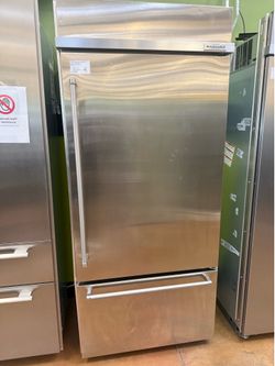 KitchenAid 36” built in refrigerator