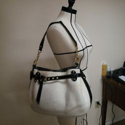 P0PPIE JONSE FAUX 100% STRAW WICKER HANDBAG SIZE OS 