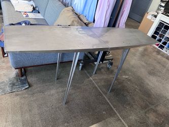 Metal industrial console table