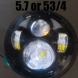 5 3/4” Inch Led Headlight For Motorcycle 