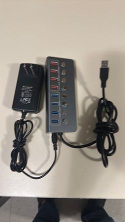 Powered USB Hub with Individual Switches