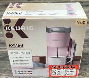 Keurig K-Mini Single Serve Coffee Maker Dusty Rose  Brand New