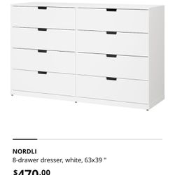 White IKEA Dresser