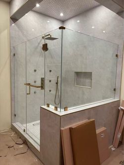 Custom shower door