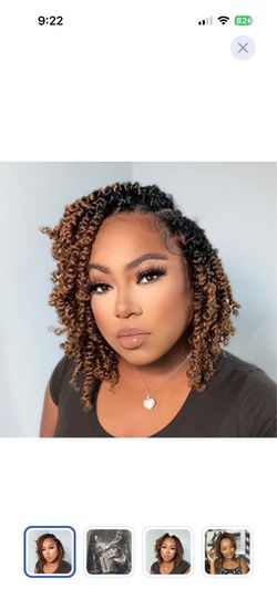 Honey brown crochet braiding hair