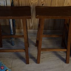 Stools And Wooden Bench