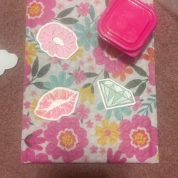 3 stickers one slime one cute package 