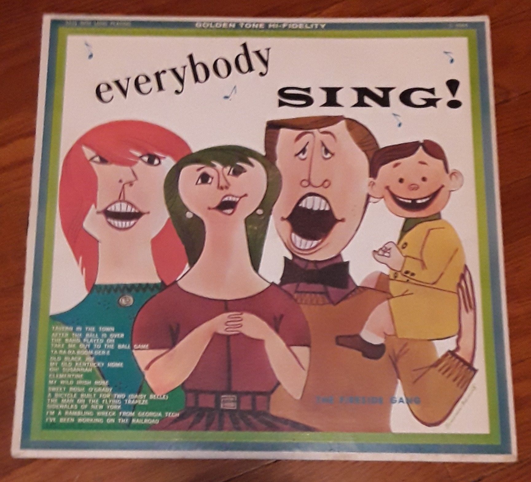 Everybody sing vinyl LP by the Fireside gang good condition