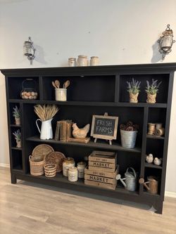 Rustic Modern Farmhouse Entertainment Center / Bookcase- delivery available