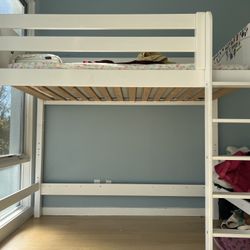 Maxtrix High Loft White Twin Beds x2 -