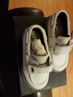 Brand new toddler side 6 polo shoes