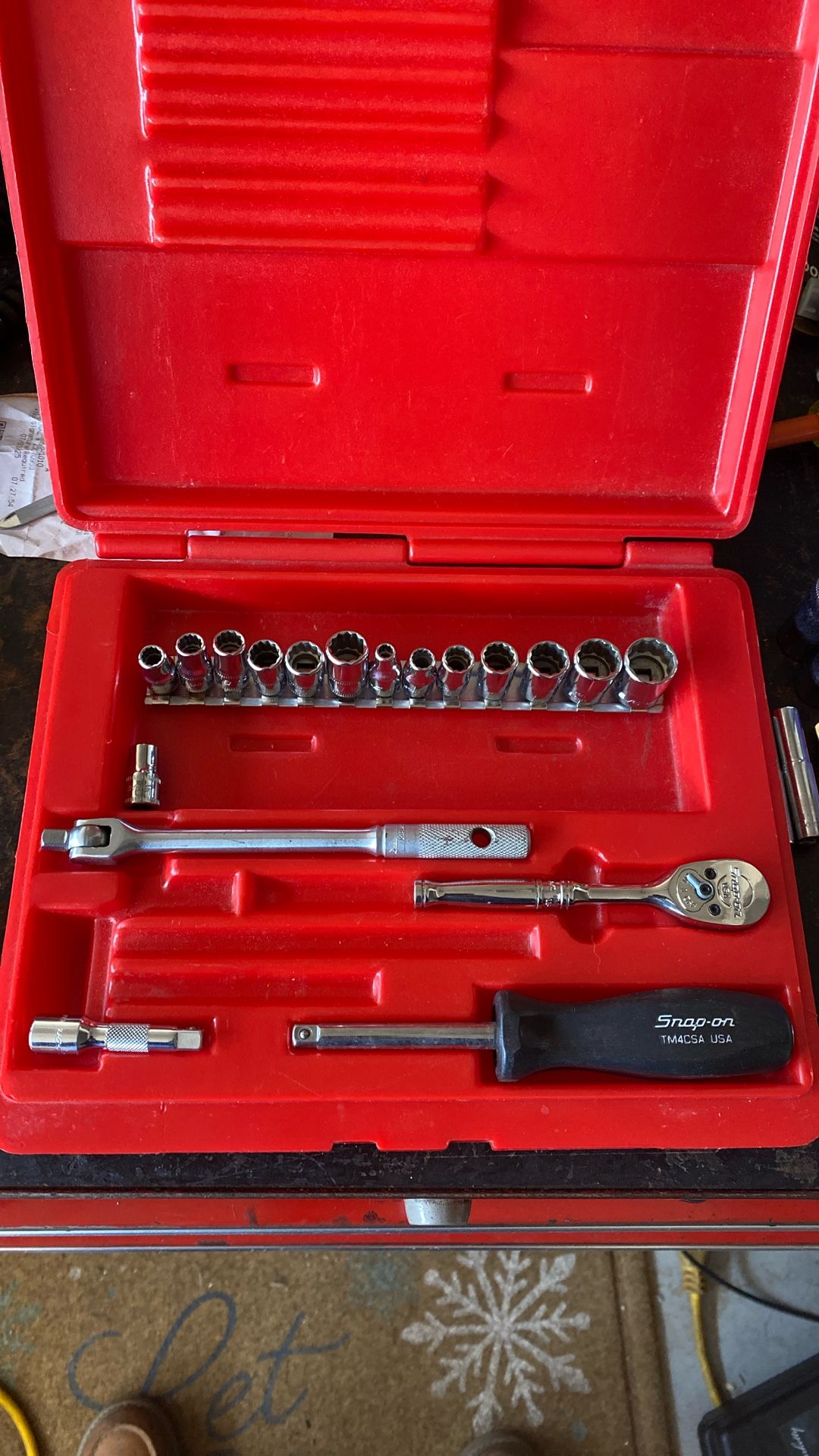 Snap on 1/4 Ratchet Set