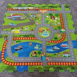 Foam Play Mat- 9 Piece Car Mat