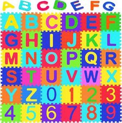 Children’s Foam Puzzle Mat with Letters and Numbers