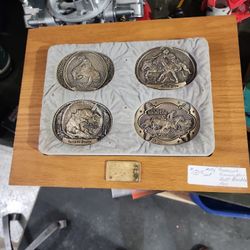 1982 Frederic Remington Belt Buckles