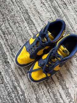 Nike Dunk Low Michigan Navy/Yellow – Men’s Size 13