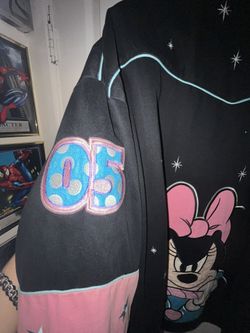 Disneyヴィンテージ ミニー 刺繍 M JH design DAYTONA JH Designs 2004 Daytona 500 Disney Mickey Mouse Race Jacket