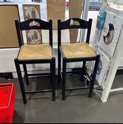 Pair Woven Chairs