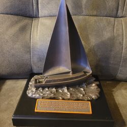 Lighthouse Christian Products Moments of Faith Sailboat Sculpture, 9"