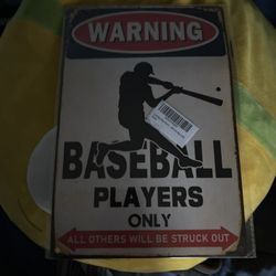 Baseball Sign 