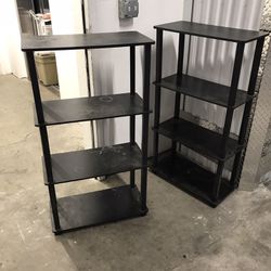 Two Black Shelves Going Cheep In Modesto 