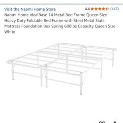 White Platform Bed Frame
