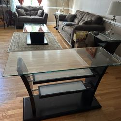 Coffee Table, 2 End Tables And Server