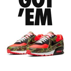 Nike Air Max 90s Camo Mens Size 9.5 New In The Box 