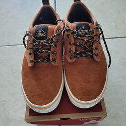 Vans Atwood Men's sneakers, brown leather, size 10