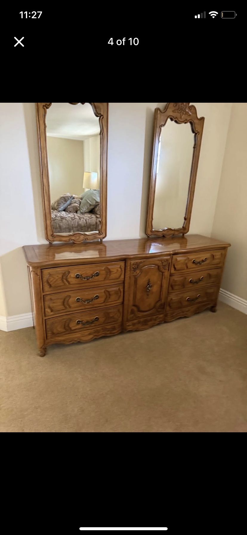 Thomasville French Provincial Dresser & Night Stands
