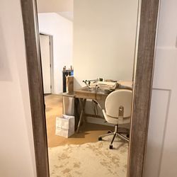 Grey Floor Mirror