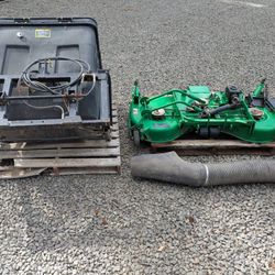 John Deere Tractor Mower Deck And Bagger