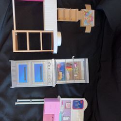Barbie toys- medical spa and oven- used LOTM