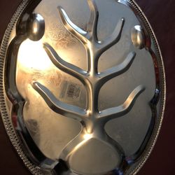 Chefs classic etched turkey platter