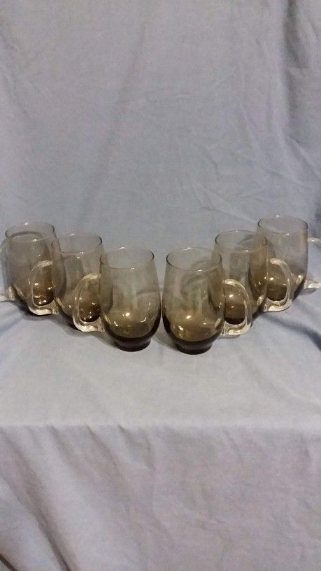 1970s Drinking Glassses With Handles