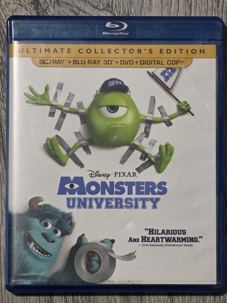 MONSTER UNIVERSITY BLU-RAY DVD 