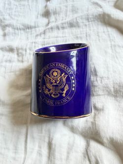 Limoges American Embassy Pen Holder