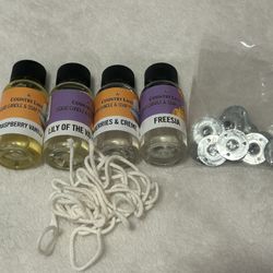 4 candle fragrances wicks diy starter kit liquid lily vanilla freesia berries