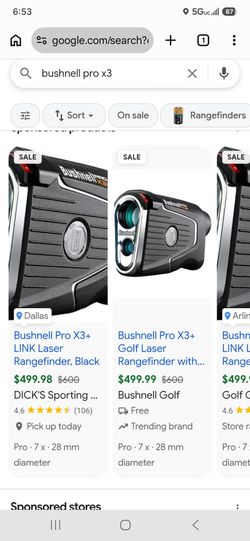 Bushnell Pro x3 range finder