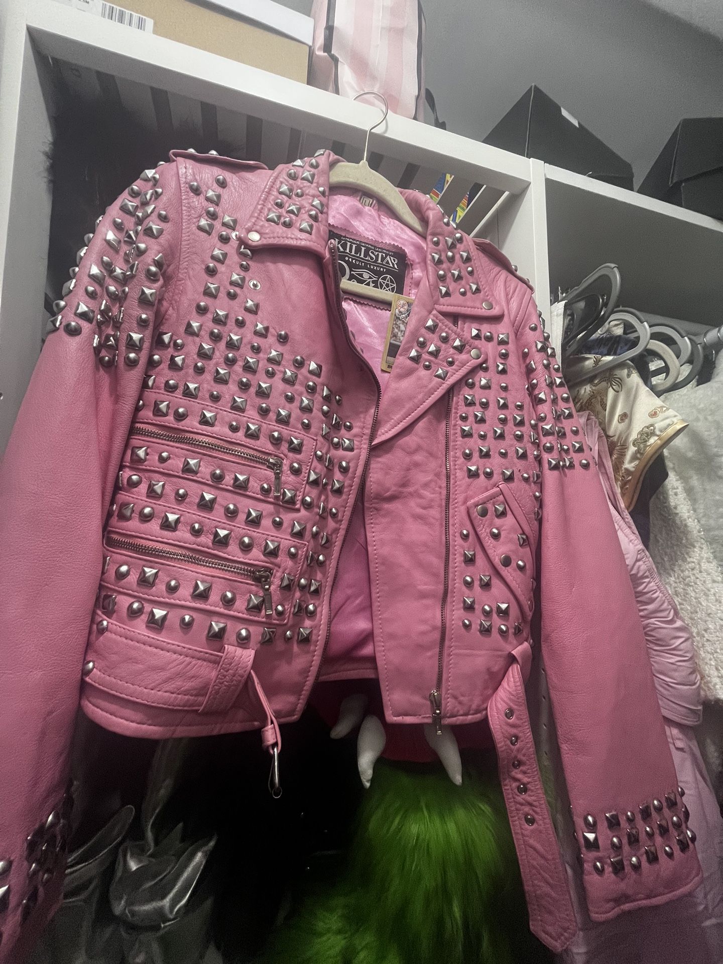 Kill star Studded Leather Jacket