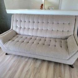 Grey Mid century Modern Couch 