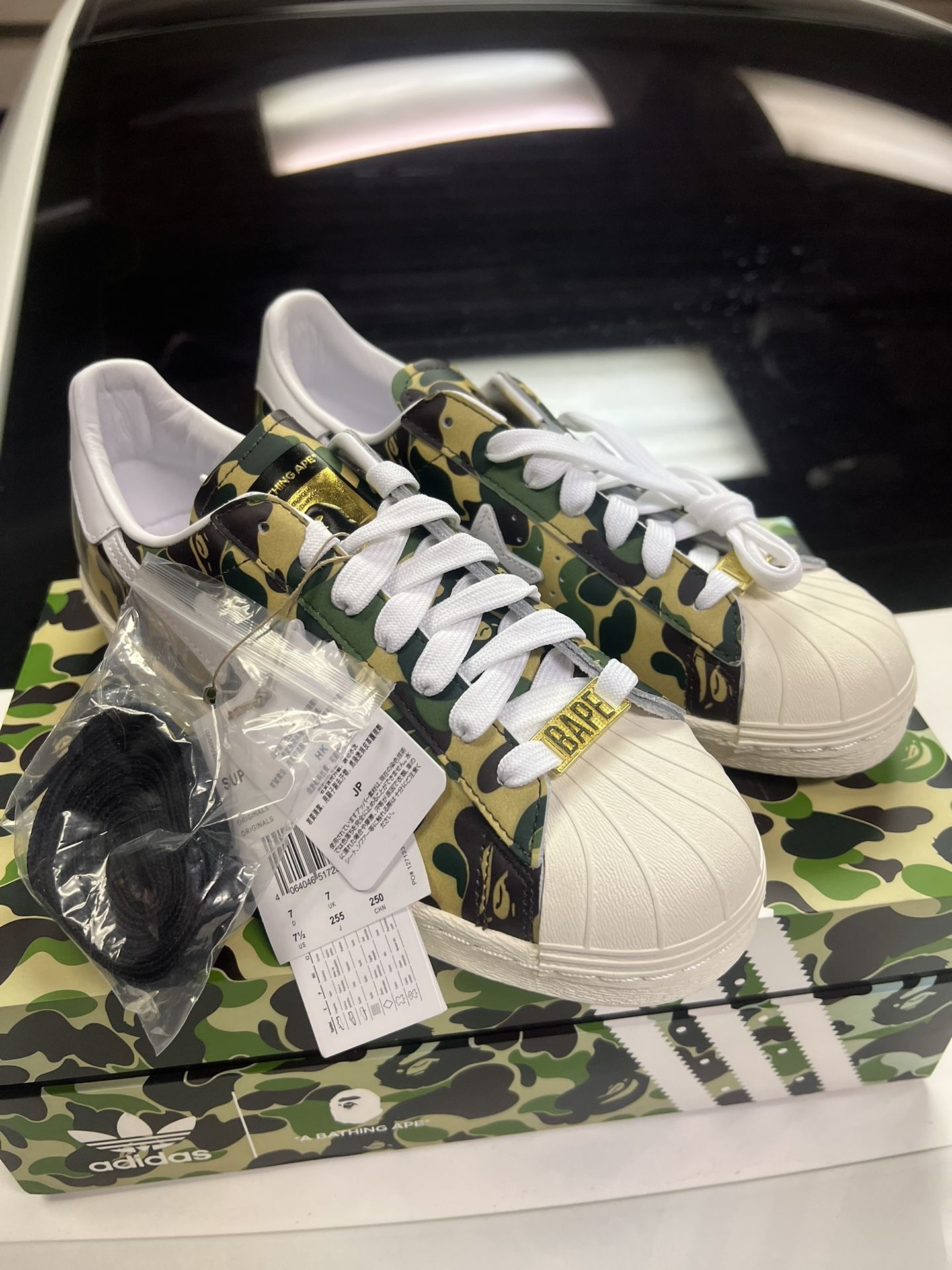 Adidas x Bape Superstar 80s Size